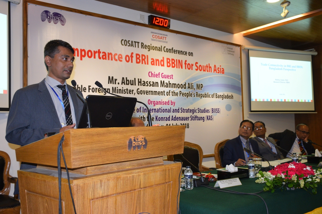 COSATT Regional Conference on Importance of BRI and BBIN for South Asia on 04-05 July 2018