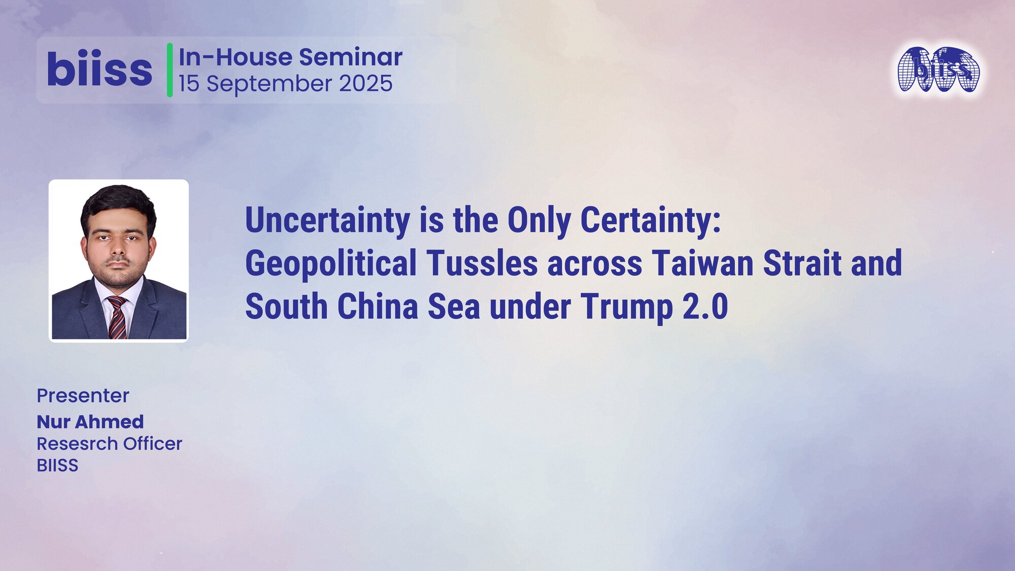 Uncertainty is the Only Certainty: Geopolitical Tussles across Taiwan Strait and South China Sea under Trump 2.0
