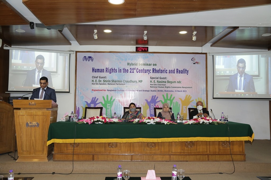 Hybrid Seminar on “Human Rights in the 21st Century: Rhetoric and Reality” on 23 March 2022