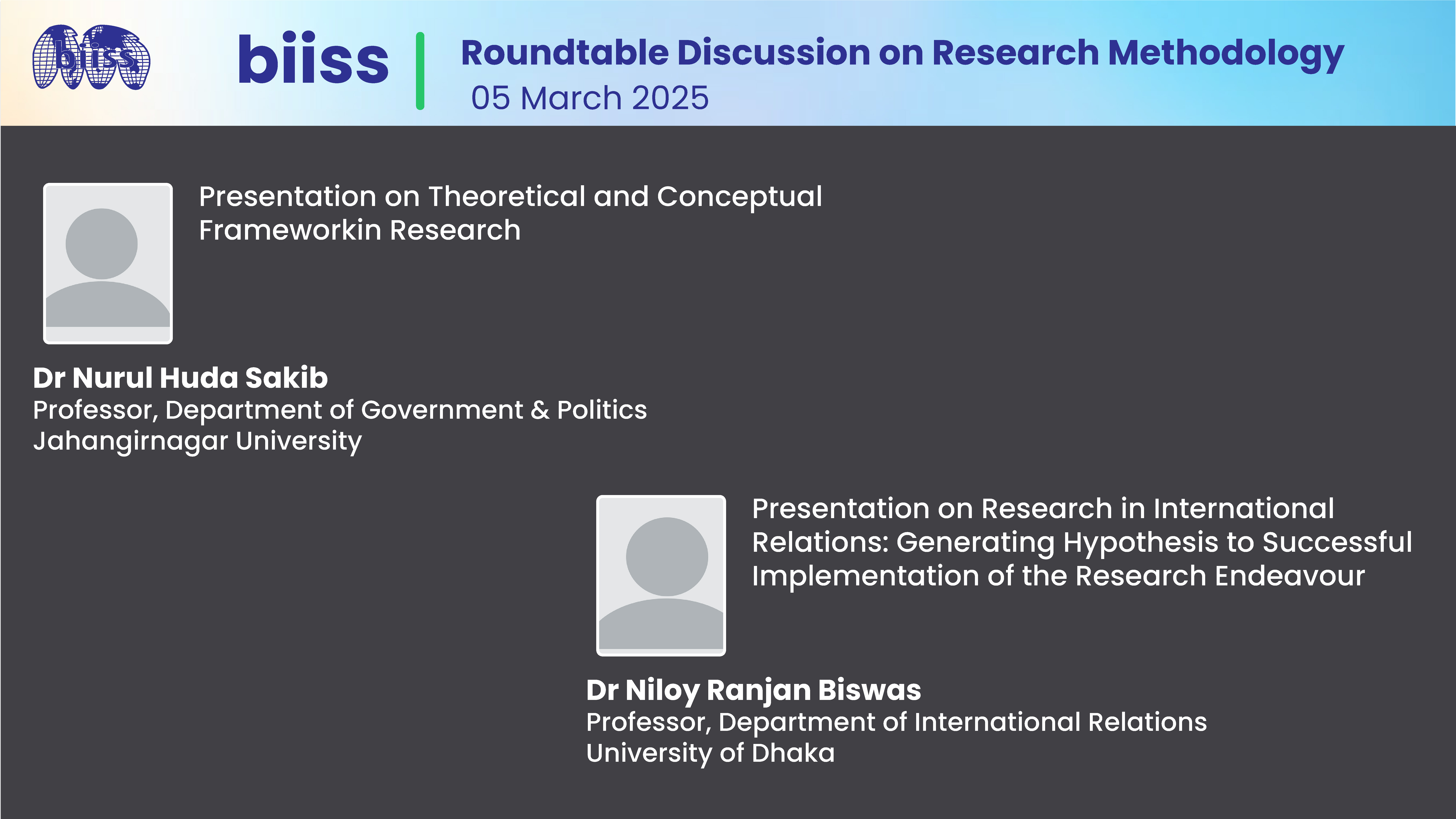 Roundtable Discussion on Research Methodology on 05 March 2025