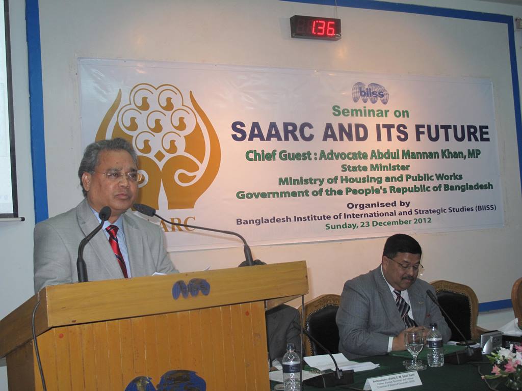 Seminar on SAARC and its Future on 23 December 2012