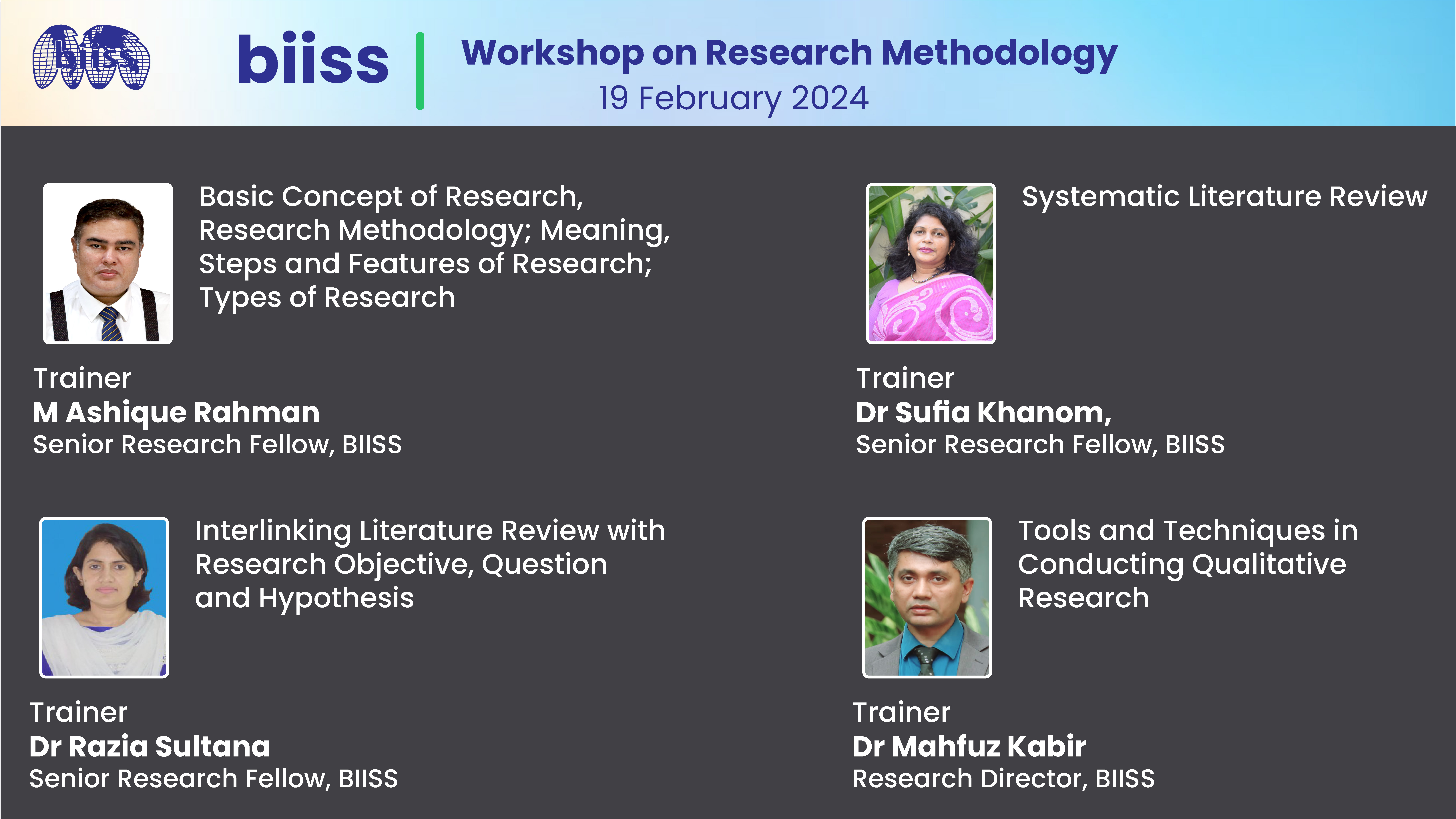 Training Workshop on Research Methodology (Hypothesis and Literature Review) on 19 Feb 2024
