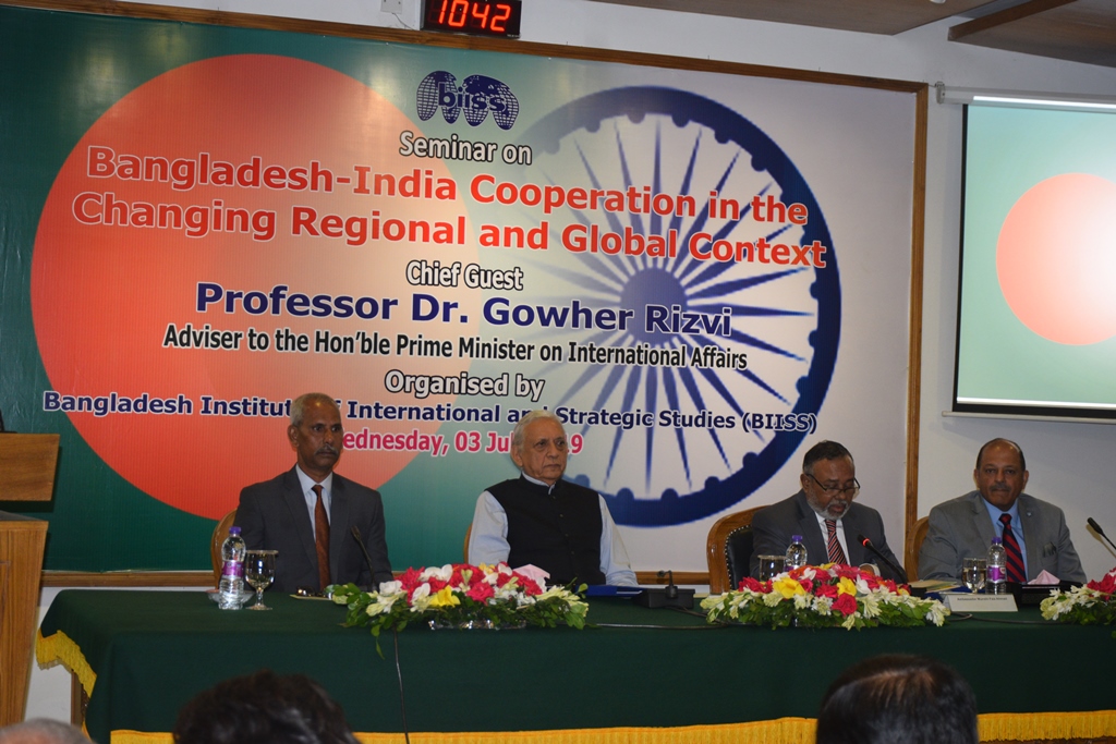 Seminar on Bangladesh–India Cooperation in the Changing Regional and Global Context on 03 July 2019