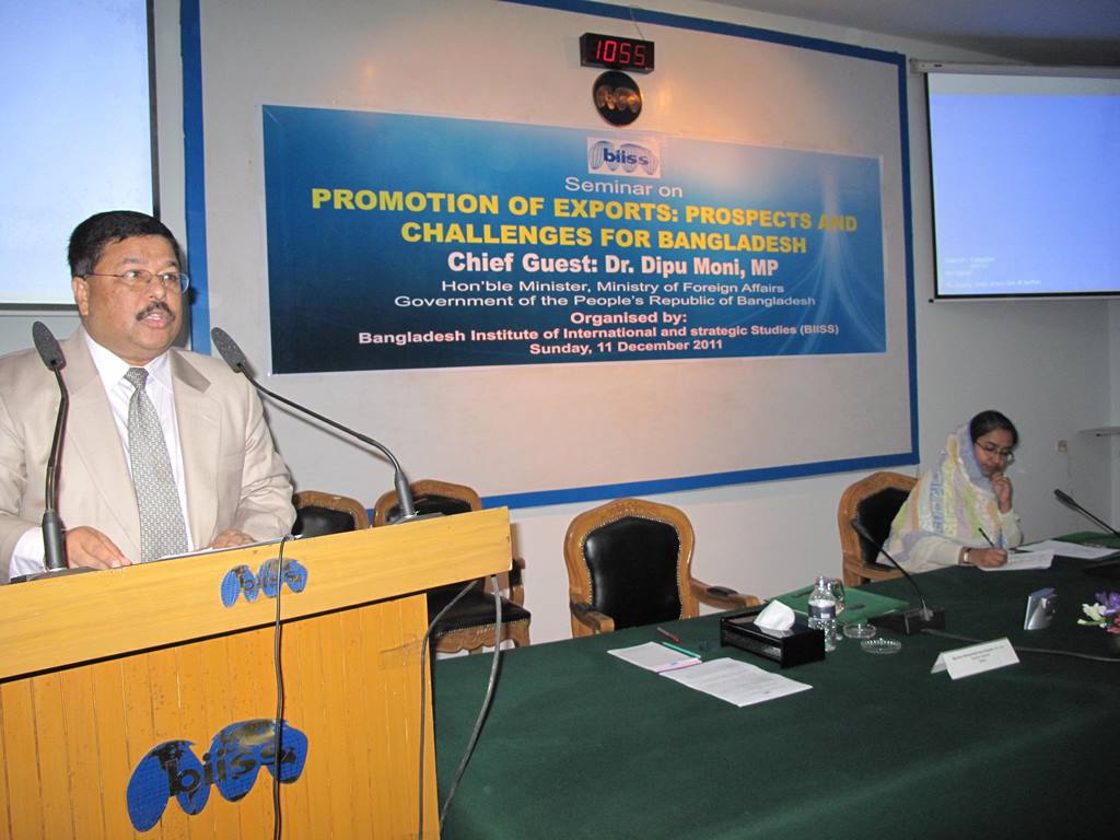 Seminar on Promotion of Exports: Prospects and Challenges for Bangladesh on 11 December 2011