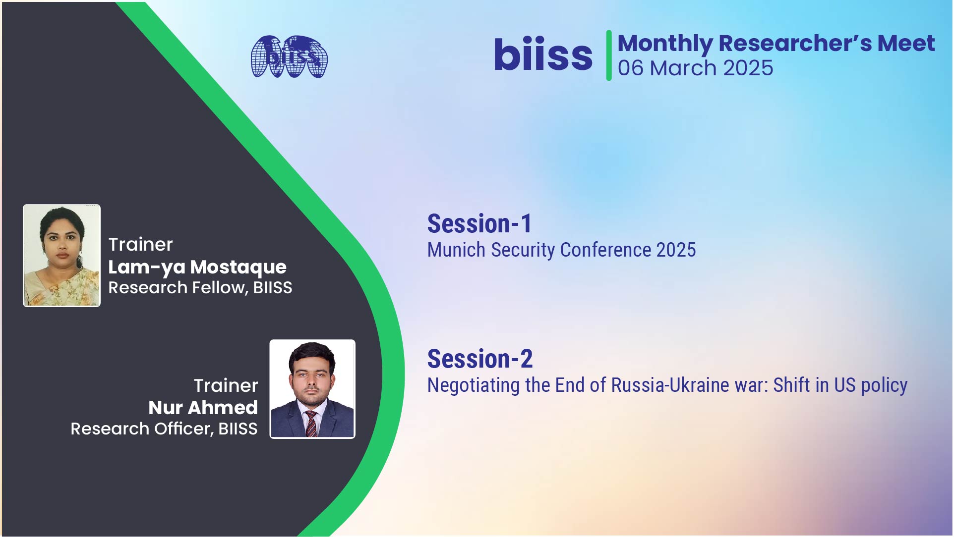 MRM 06 March 2025- Lam-ya Mostaque & Nur Ahmed