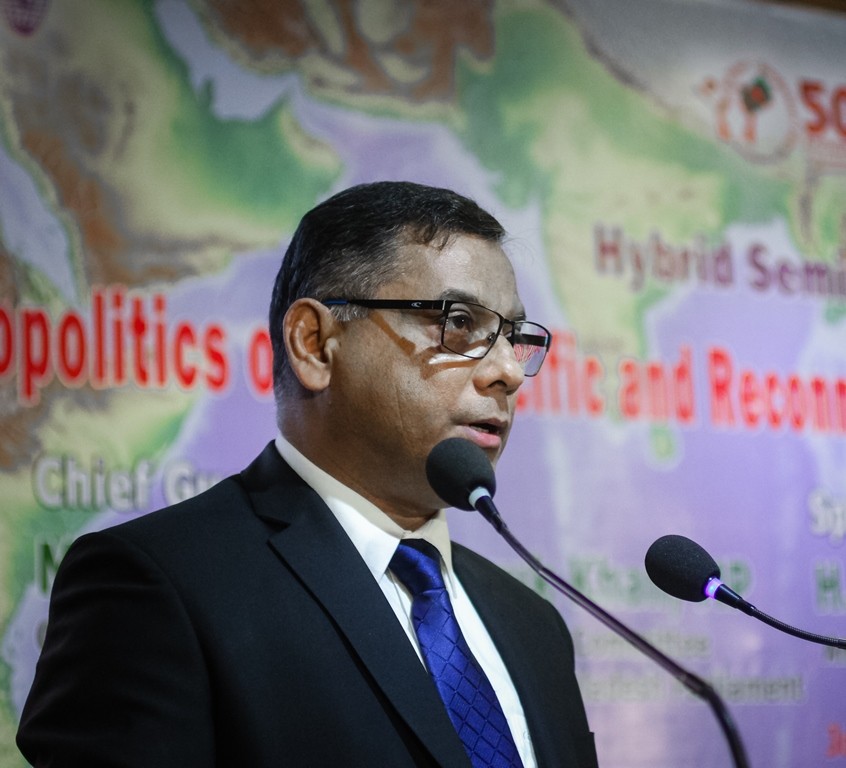 Hybrid Seminar on “Geopolitics of Indo-Pacific and Reconnecting the Bay of Bengal Littorals” on 28 February 2022