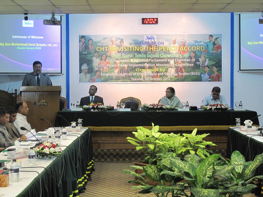 Seminar on CHT Revisiting the Peace Accord on 02 October 2012