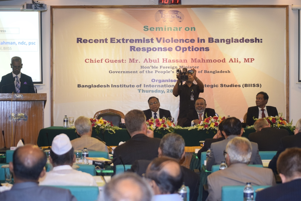 Seminar on Recent Extremist Violence in Bangladesh: Response Option on 28 July 2016