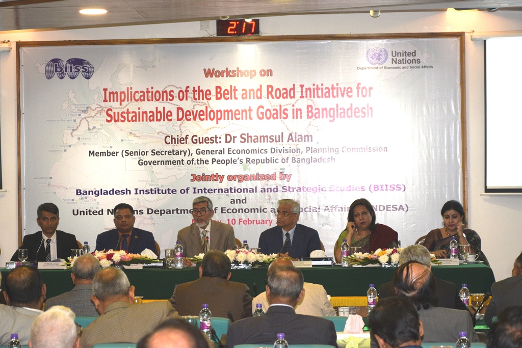 Workshop on Implication of the Belt and Road Initiative for the Sustainable Development Goals in Bangladesh on 10 February 2020