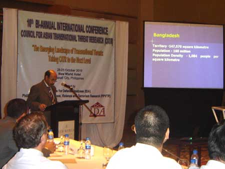 BIISS ACTING DIRECTOR GENERAL ATTENDED THE 10TH BI-ANNUAL INTERNATIONAL CONFERENCE OF COUNCIL FOR ASIAN TRANSNATIONAL THREAT RESEARCH (CATR) ON 27-29 OCT 2010