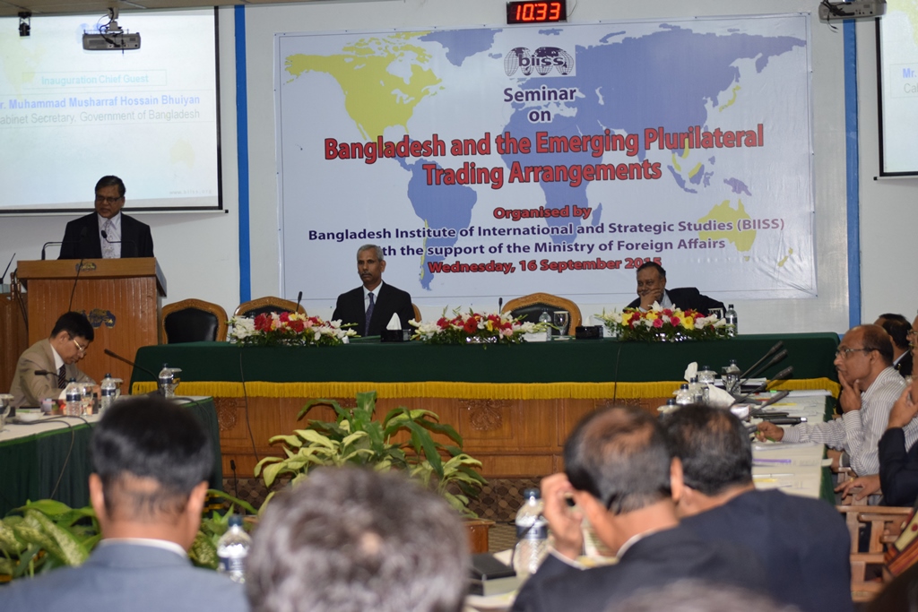 Seminar on Bangladesh and the Emerging Plurilateral Trading Arrangements on 16 September 2015